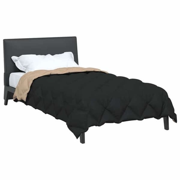 Vinterdyne - EKSKLUSIV HUS - 135 x 220 cm - 450 gsm - Mikrofiber (100% polyester) - Sort