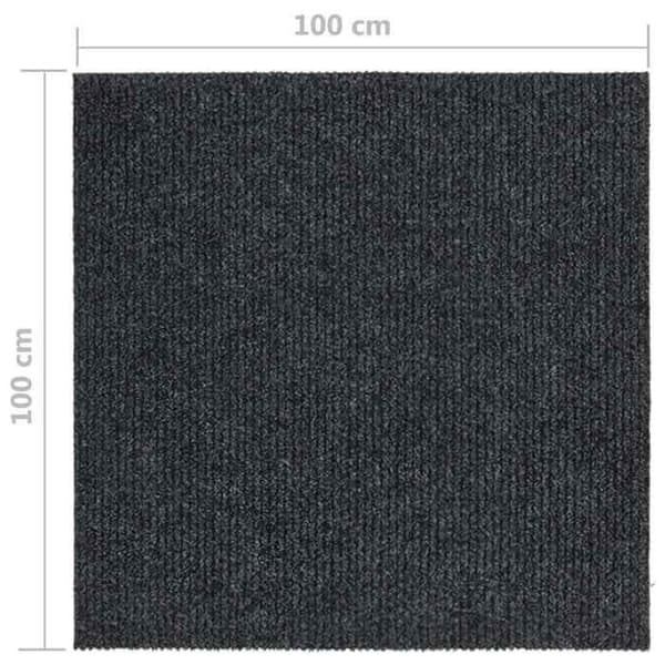 Maison Exclusive - Matta 100x100 cm Antracit