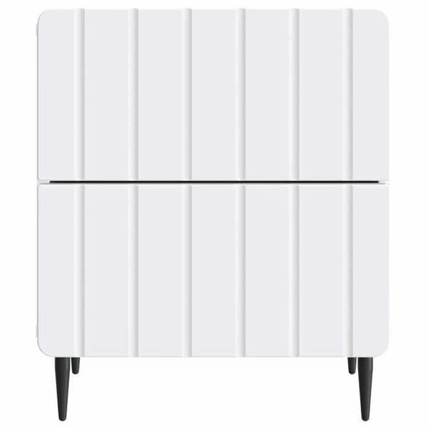 Maison Exclusive - Sängbord Vit 43 x 34,5 x 49,5 cm Ingenjörsträ