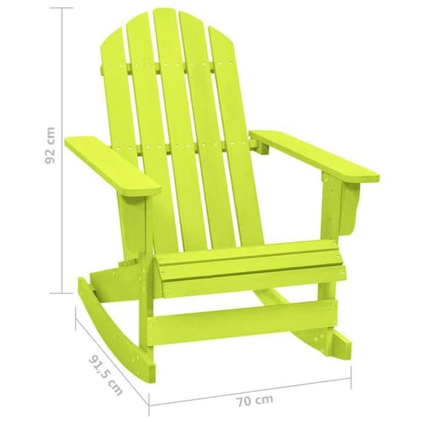 Maison Exclusive - Adirondack gungstol i massiv granträ grön