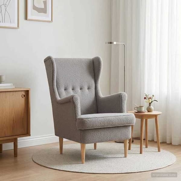 Maison Exclusive - Lysegrå Bouclé Stol