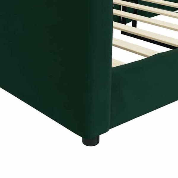 Maison Exclusive - Sängsoffa utan madrass mörkgrön 80x200 cm sammet Mörkgrön