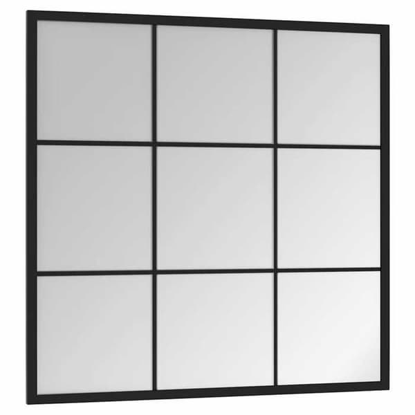 Maison Exclusive - Sort vægspejl 60x60 cm metal Svart