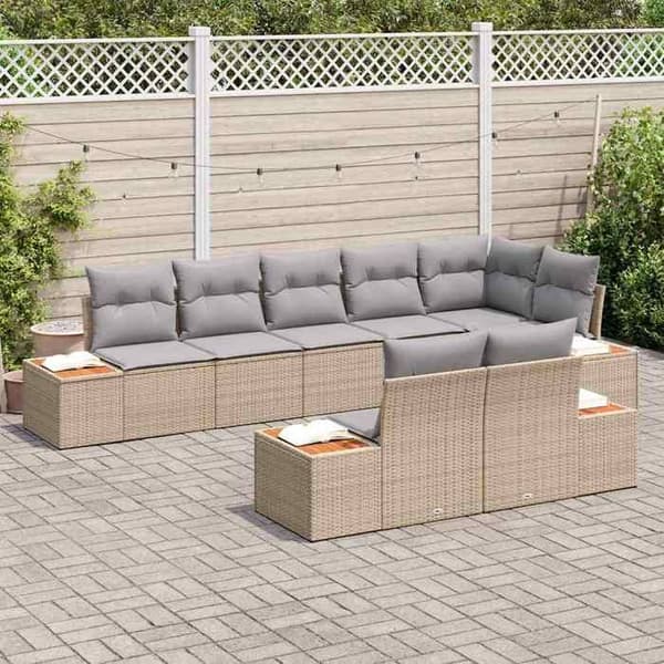 Maison Exclusive - 8-osainen puutarhakalustesarja 8-hengen