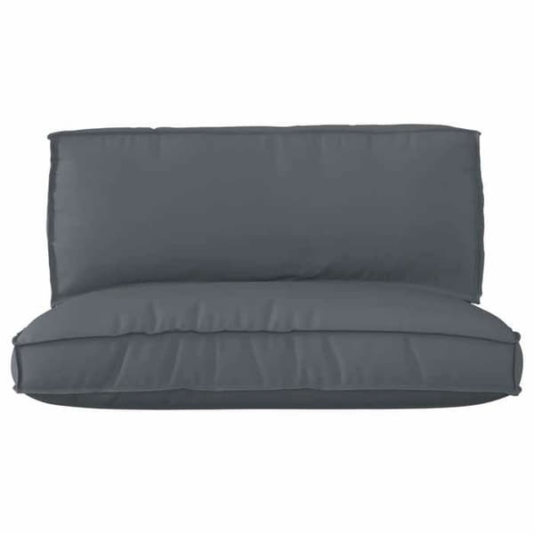 Maison Exclusive - Set med palettkuddar Oxfordtyg Antracit