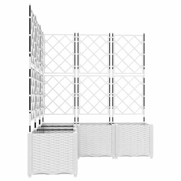 Maison Exclusive - Havekrukke 5 stk Hvid 120 x 120 x 143 cm PP