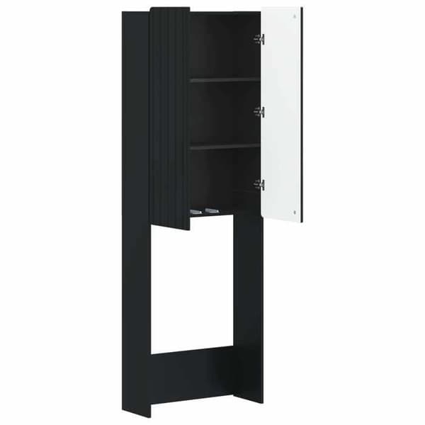 Maison Exclusive - Toilettskabe ZWOLLE Sort 66 x 25,5 x 190 cm