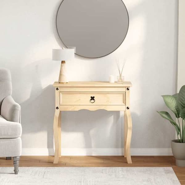 Maison Exclusive - Konsolipöytä Corona 73x35x73 cm massiivipuusta Ej specificerat