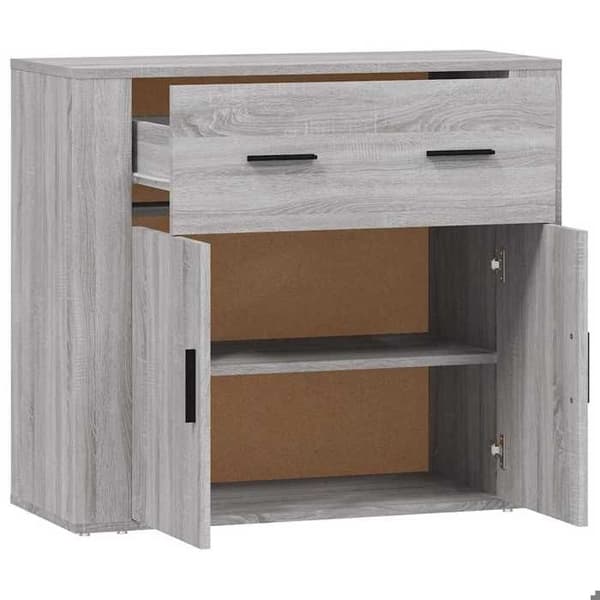 Maison Exclusive - Buffet Sonoma grå 80x33x70 cm Ingeniørtræ