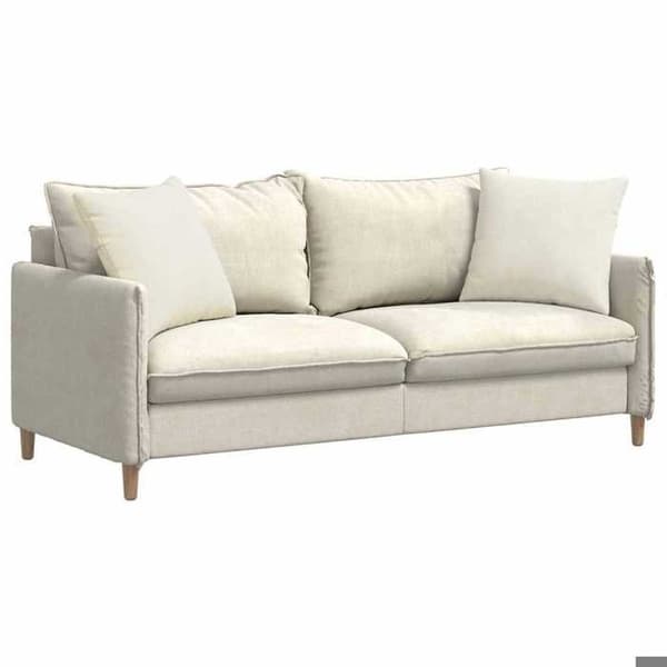 Maison Exclusive - Soffkuddar 2 st Kräm 50 x 50 cm Grädde