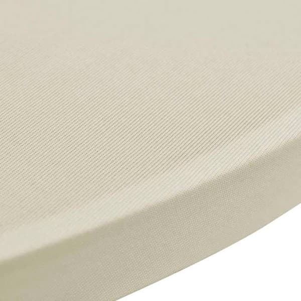 Maison Exclusive - Bordshus Ø 60 cm Kräm utvidgbar 2 st