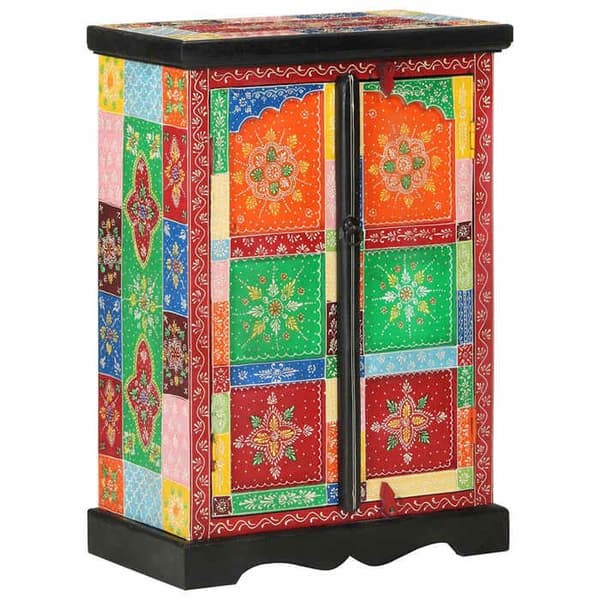 Maison Exclusive - Håndmalet buffet med døre 53x30x75 cm Mango træ