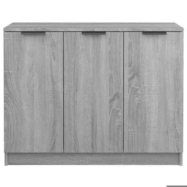 Buffet - EKSKLUSIVT HUS - Sonoma - Grå - 3 døre - Ingeniørtræ 90,5x30x70 cm grå
