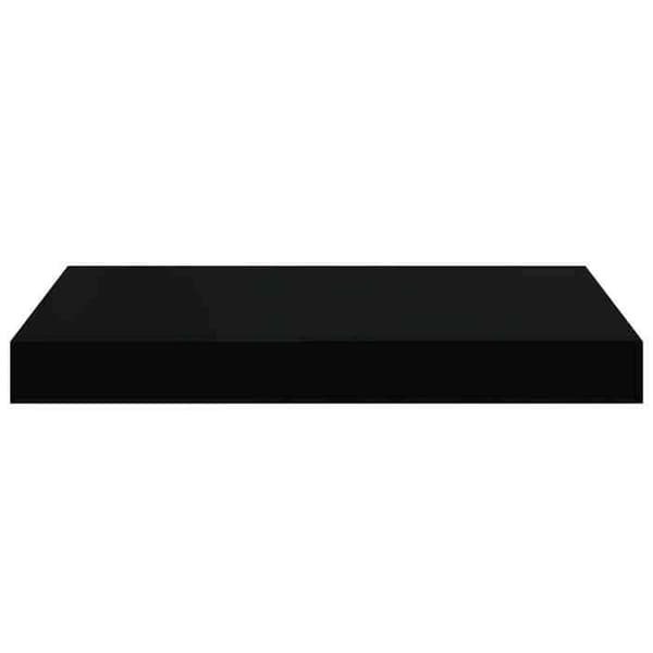 Maison Exclusive - Væghængt hylde 2 stk Sort blank 40x23,5x3,8 cm MDF