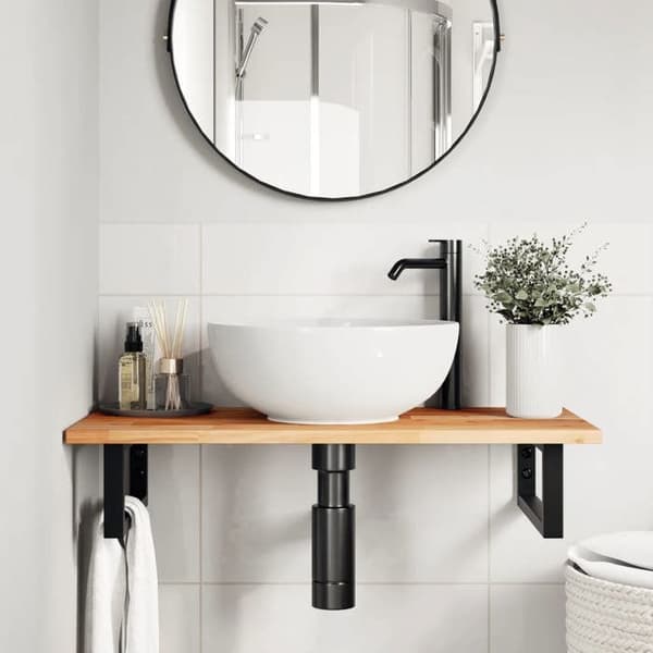 Maison Exclusive - Badeværelsesmøbel top i oliefinish 80x40x2 cm