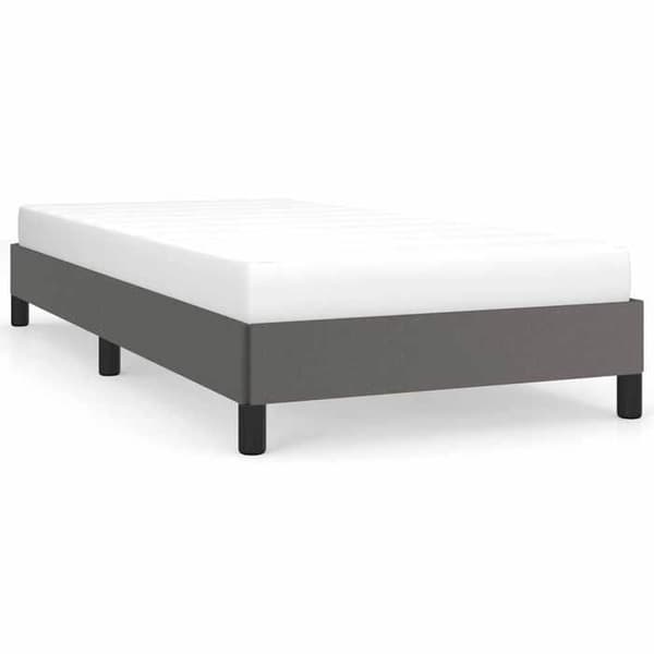 Maison Exclusive - Sängram utan madrass grå 90x200 cm konstläder