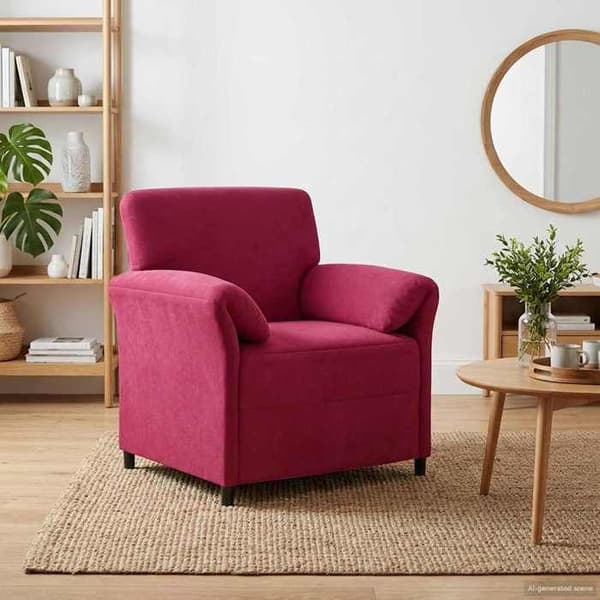 Maison Exclusive - Bordeaux Sametti Yhden Hengen Sohva