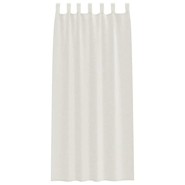 Verho - MAISON EXCLUSIVE - 245 x 140 cm - Polyester - Kermansävy - 2 kpl Grädde