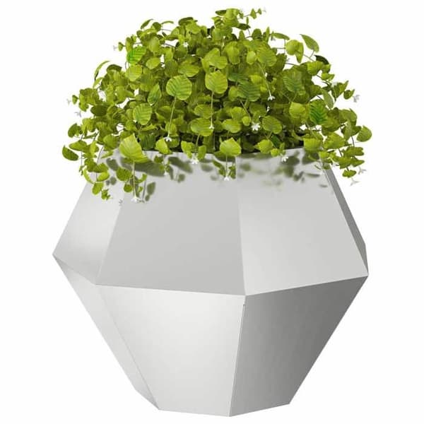 Maison Exclusive - Jardinière 2 st Silver 75 x 75 x 60 cm Galvaniserat stål