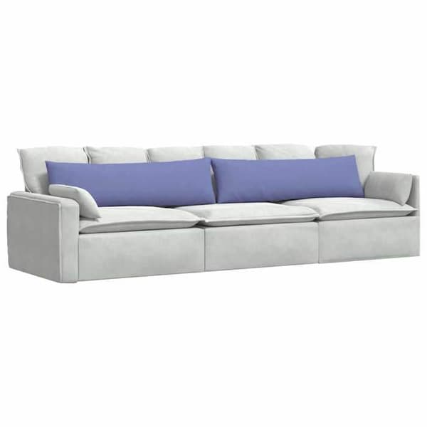 Maison Exclusive - Soffkuddar 2 st tyg Blå denim 145 x 40 cm denim blå