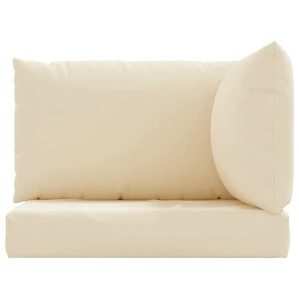 Maison Exclusive - Palettkuddar set om 3 beige oxfordtyg