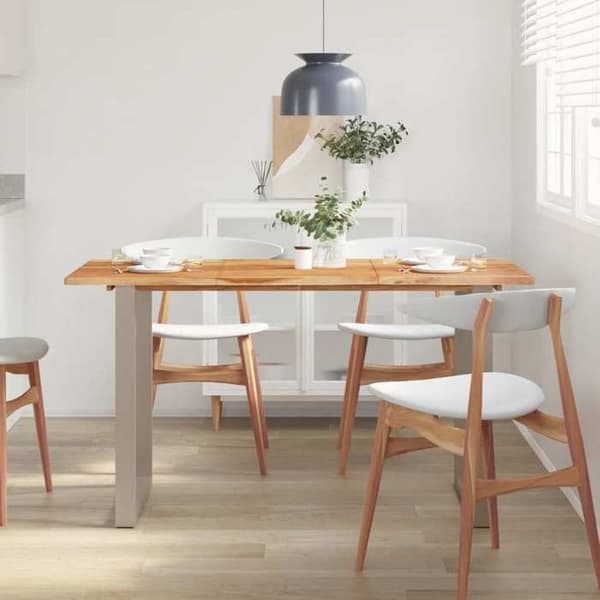 Maison Exclusive - Spisebord 140x70x76 cm Solid akacietræ brun