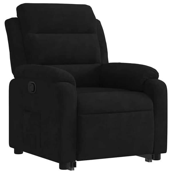 Maison Exclusive - Sort Velour Lænestol med Recliner