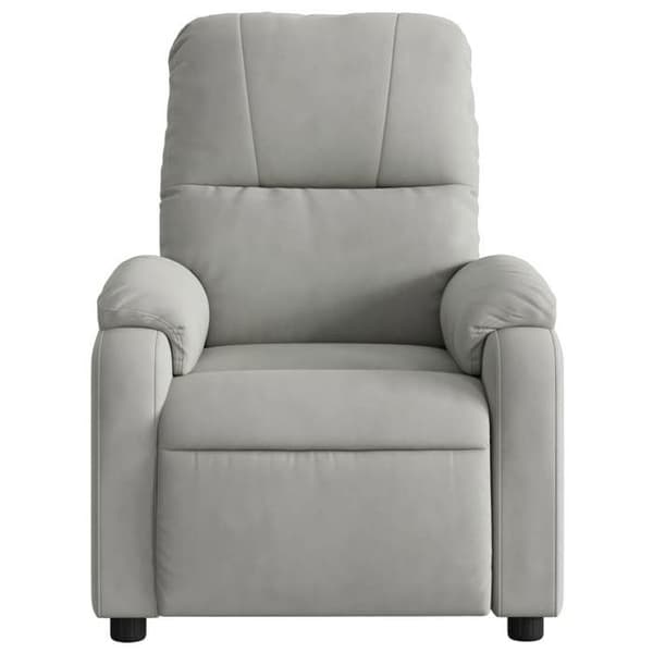 Maison Exclusive - Grå lys mikrofiber lænestol