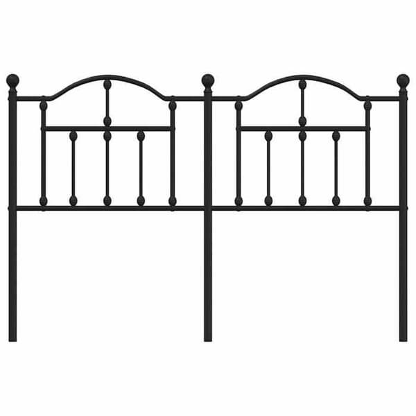 Maison Exclusive - Erstatnings hovedgærde i sort metal 135 cm