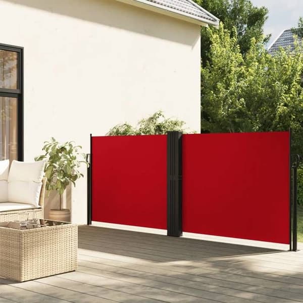 Maison Exclusive - Röd utdragbar sidokappa 140x600 cm