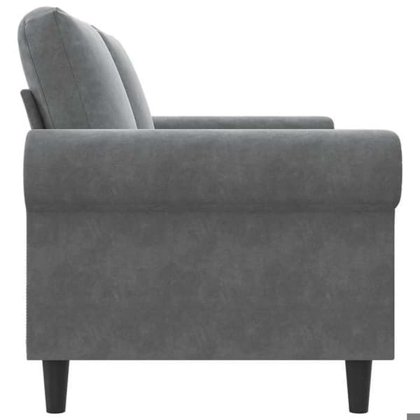 Maison Exclusive - Tummanharmaa 2-paikkainen sohva 140 cm Sametti