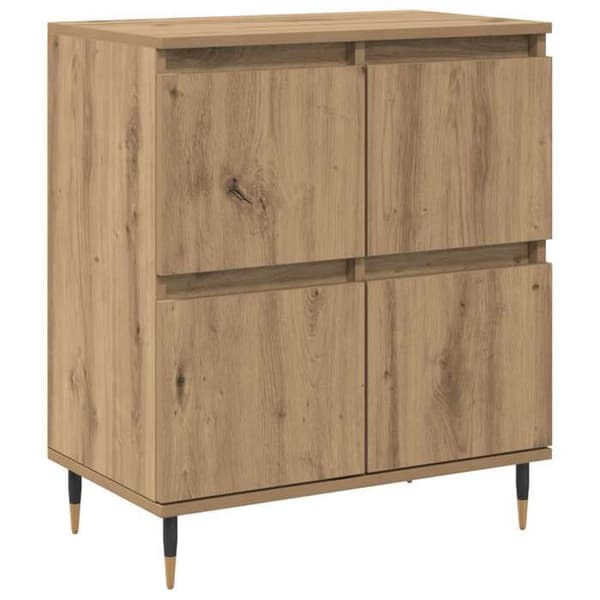 Buffet - EKSKLUSIVT HUS - Håndlavet eg - 60x35x70 cm - Spånplader - Stort opbevaring Ek