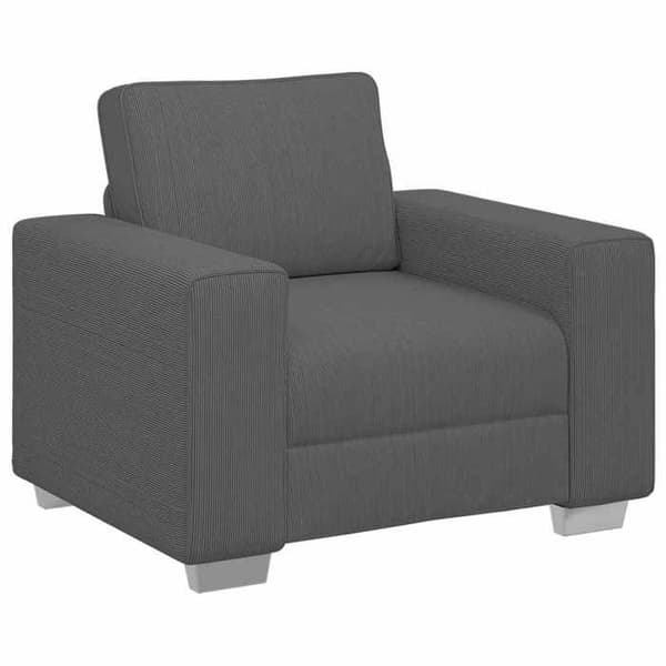 Maison Exclusive - Tummanharmaa nojatuoli 100x77x82 cm samettikankainen