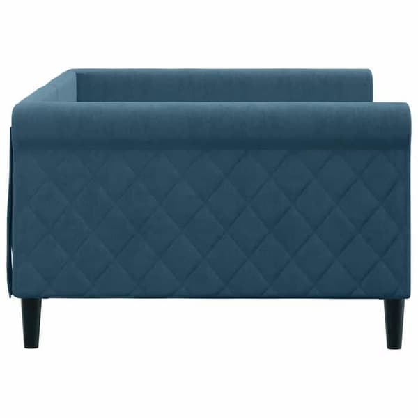 Maison Exclusive - Sängsoffa utan madrass blå 100x200 cm sammet Blå