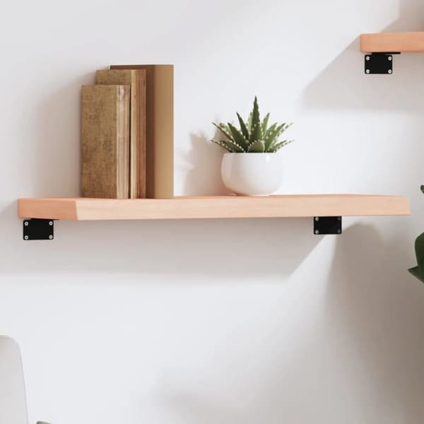 Maison Exclusive - Væghylde 60x20x4 cm ubehandlet massiv egetræ