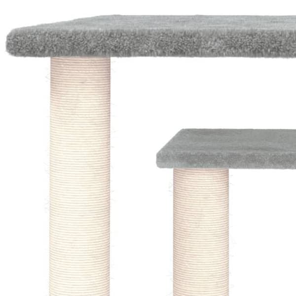 Maison Exclusive - Kattträd med ljusgrå plattformar 50 cm