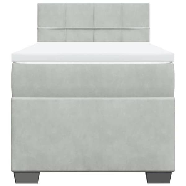 Maison Exclusive - Sängyn lamellipohja ja Harmaa 80x200 cm Sametti