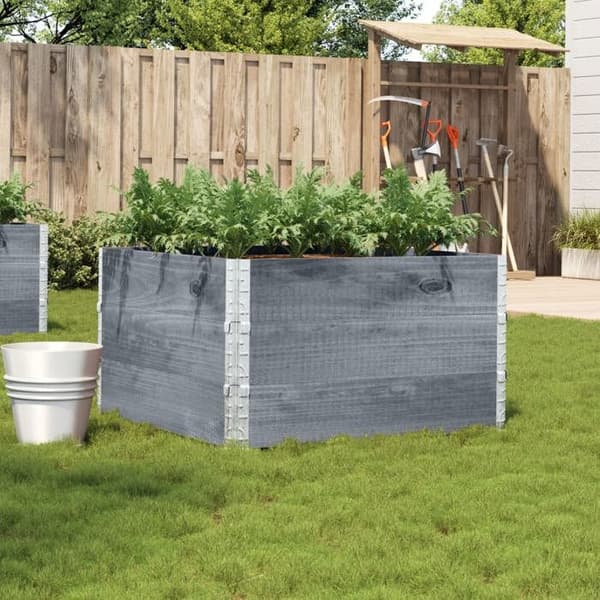 Jardinière - MAISON EXCLUSIVE - Pino - Harmaa - 100x100 cm Grå
