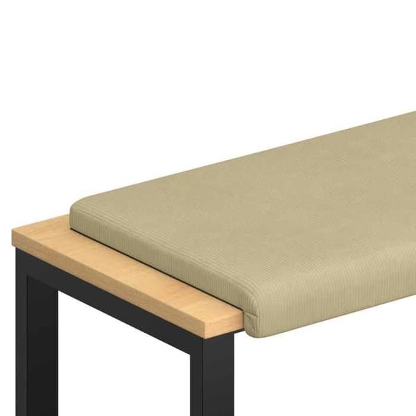 Maison Exclusive - Samettinen penkkityyny, vihreä-harmaa, syvyys 35 cm