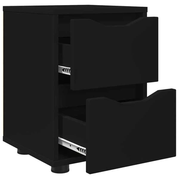 Maison Exclusive - Natbord Sort 30,5 x 30 x 43 cm Ingeniørtræ