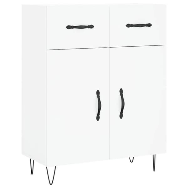 Maison Exclusive - Vit buffé 69,5x34x90 cm ingenjörsträ