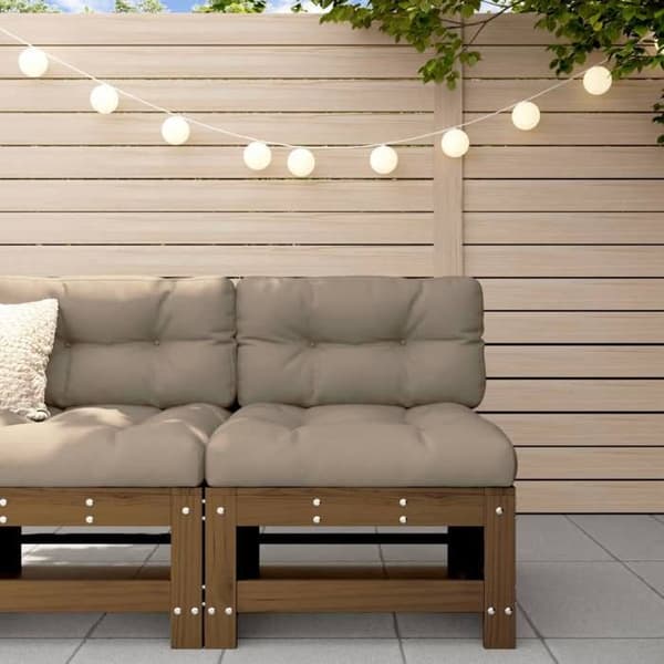 Maison Exclusive - Central have-sofa i honningbrun massiv fyrretræ
