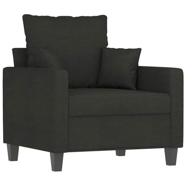 Maison Exclusive - Sæt af 3 sofaer med sorte stofpuder