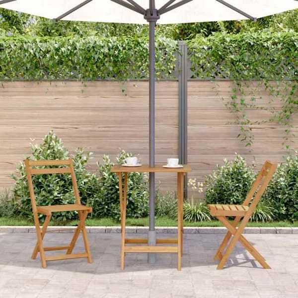 Maison Exclusive - Sammenklappeligt havebord 60x60x75 cm Solid akacietræ