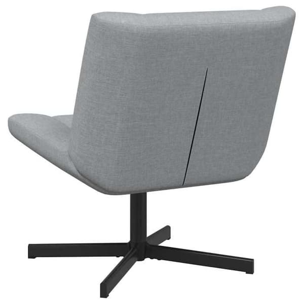 Maison Exclusive - Snurrstol Ljusgrå 63 x 75 x 76 cm tyg