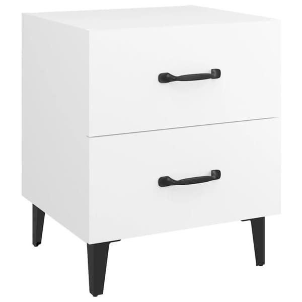 Maison Exclusive - Sängbord Vit 40x35x47,5 cm Vit
