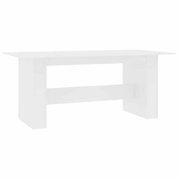 Spisebord - EKSKLUSIV HUS - 180 x 90 x 76 cm - Hvid - Ingeniørtræ - 3 sammenkoblede plader Vit