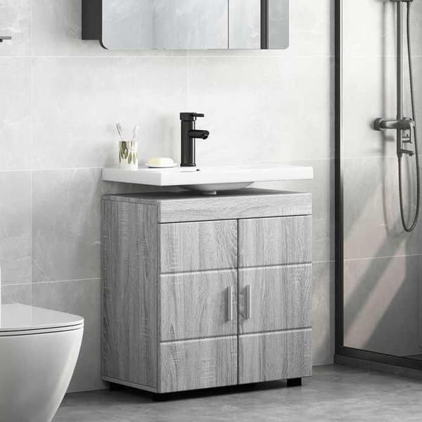 Maison Exclusive - Badrumsskåp Set TULUM Grå Sonoma Gris Sonoma