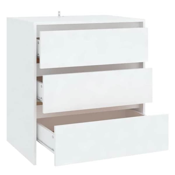 Maison Exclusive - Buffé Vit 70x41x75 cm Ingenjörsträ