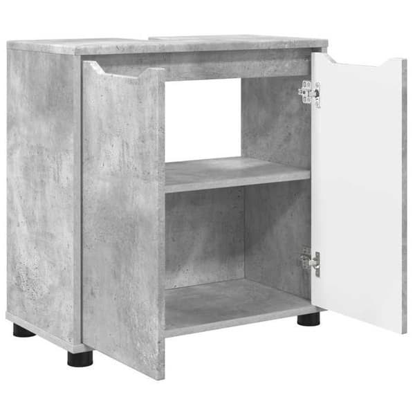 Maison Exclusive - Badeværelsesvaskeskab Grå beton 60 x 30 x 60 cm